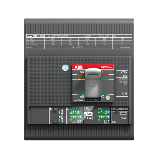 ABB - XT2S 160 Ekip LSI EKIP C DIP IN=100A 4p FFF XT2S100LSI4