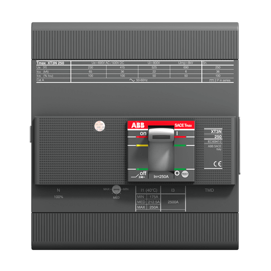 ABB - XT3N 250 TMD 125-1250 4P F F INN=50%