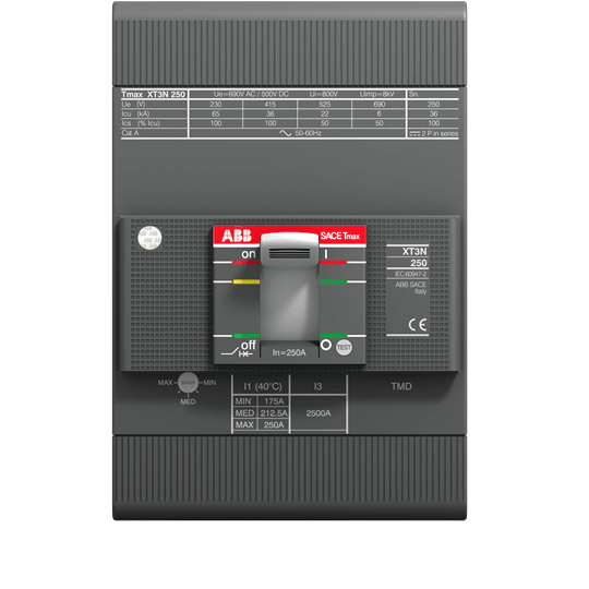 ABB - XT3S 250 TMG 200-600 3P FF - Tecnologia avanzata per prestazioni eccezionali.