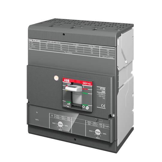 ABB - XT4N 160 TMA 80-800 4P F F - 4 poli, frequenza 80-800 Hz, adatto per applicazioni industriali.
