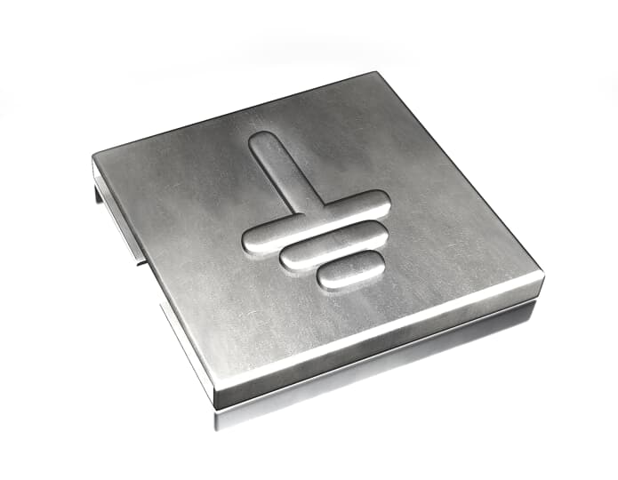 ABB - 316 Stainless Steel Identif Symbol Earth Ty-Met Simbolo Inox 316 100pz.