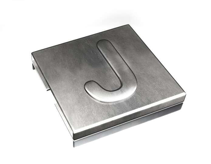 ABB - TY-MET lettera J inox 316 identificatore carattere 100pz.