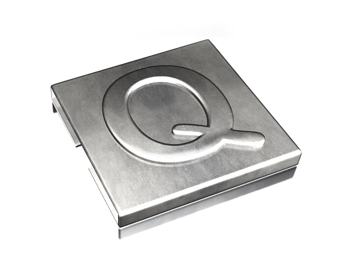 ABB - 316 SS Identif Character Q Ty-Met Lettera Inox 100pz