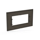 ABB - Frame 1-gang/4-modules ABB logo Anthracite Z2474.1 AN PLACCA IN POLICARB. 4M