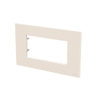 ABB - Frame 1-gang/4-modules ABB logo White Z2474.1 BL PLACCA IN POLICARB. 4M