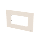ABB - Frame 1-gang/4-modules ABB logo White Z2474.1 BL PLACCA IN POLICARB. 4M