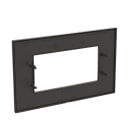 ABB - Frame 1-gang 4-modules ABB logo Noble Stainless Steel Z2474.1 OX PLACCA ACCIAIO INOSSIDABILE 4