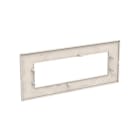 ABB - Frame 1-gang/7-modules ABB logo White Z2777.1 BL PLACCA IN POLICARB.7MOD.