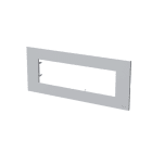 ABB - Frame 1-gang / 7-modules ABB logo Silver Z2777.1 PLACCA IN POLICARB.