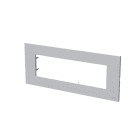 ABB - Frame 1-gang / 7-modules ABB logo Silver Z2777.1 PLACCA IN POLICARB.