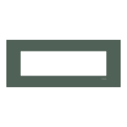 ABB - Frame 1-gang/7-modules ABB logo Noble Commodore Z2777.1 CM PLACCA ACCIAIO COMMODORE 7M.