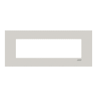 ABB - Frame 1-gang/7-modules ABB logo Noble Dune Z2777.1 DN PLACCA ACCIAIO DUNA 7M. Z0710DN