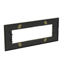 ABB - Frame 1-gang 7-modules ABB logo Noble Matt Gold Z2777.1 OM PLACCA ORO OPACO 7M.