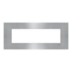 ABB - Frame 1-gang / 7-modules ABB logo Noble Stainless Steel Z2777.1 OX PLACCA ACCIAIO INOSSIDABILE 7.