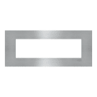 ABB - Frame 1-gang / 7-modules ABB logo Noble Stainless Steel Z2777.1 OX PLACCA ACCIAIO INOSSIDABILE 7. Z0710OX