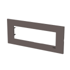 ABB - Frame 1-gang/7-modules ABB logo Noble Taupe Z2777.1 TP PLACCA ACCIAIO TAUPE 7M. Z0710TP