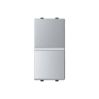 ABB - Push-button senza simbolo - 1M - Argento, N2104.7T PL PULS. 1P VITE ILLUMINATA ARGENTO.