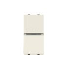 ABB - Switch 2-way con indicatore LED - 1M - Bianco N2102.51-BL DEV. LED Bianco 1MOD Bianco Z1019BL