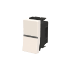 ABB - Pulsante SP senza simbolo con LED indicatore - 1M - Bianco N2104.51 BL - 1NA Pulsante LED integrato.