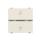 ABB - Controllo elettronico delle tapparelle - 2M - Bianco N2261.21 BL - Comando elettrico per tapparelle senza interruttori interbloccati. Z1031BL