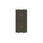 ABB - Push-button blind control - 1M - Total Anthracite N2144 AA - PULS.TE TAPP.SENZA INTERBL.