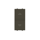 ABB - Push-button blind control - 1M - Total Anthracite N2144 AA - PULS.TE TAPP.SENZA INTERBL.