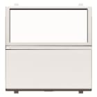 ABB - Push-button with label holder, 2M, White - N2204.8 BL - Neutral label pulsator.