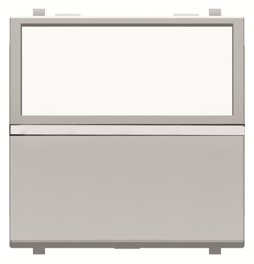 ABB - Push-button with label holder, backlight, 2M cable, silver finish. N2204.9 PL - Pulsating retro illuminated neutral label.