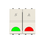 ABB - DND/MUR selector with indicator LED - 2M - Total White N2244.4 BB - INTER. NO IINTERB.