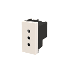 ABB - Presa di corrente italiana 10A - Bianca - 1M - N2133.1 BL - Socket outlet IT P11 10A