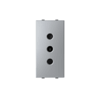 ABB - Presa di corrente italiana 10A - 1M - Silver N2133.1 PL - Socket outlet IT P11 10A
