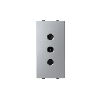 ABB - Presa di corrente italiana 10A - 1M - Silver N2133.1 PL - Socket outlet IT P11 10A Z1101PL
