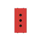 ABB - Socket outlet IT P11 10A - 1M - Red N2133.1 RJ - PRESA DI CORR.ITALIANA 10A