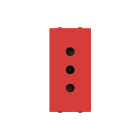 ABB - Socket outlet IT P11 10A - 1M - Red N2133.1 RJ - PRESA DI CORR.ITALIANA 10A