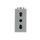 ABB - Socket outlet IT P17/11 16/10A - 1M - Silver N2133 PL - PRESA DI CORR. IT BIV. 10/16A Z1103PL