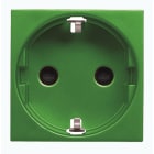 ABB - Socket outlet Schuko 2M Green N2288 VD PRESA DI CORR. SCHUKO DE