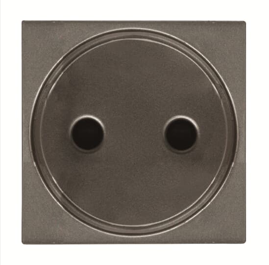 ABB - Presa di corrente doppia isolata - 2P - 2M - Antracite N2203 AN.