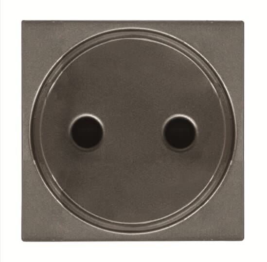 ABB - Presa di corrente doppia isolata - 2P - 2M - Antracite N2203 AN.