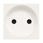 ABB - European unearthed socket outlet 2P - 2M - White N2203 BL - presa di corrente doppio isolamento. Z1114BL
