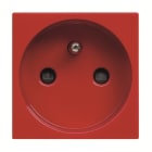 ABB - Presa di corrente Schuko francese con pin di terra - 2M - Rosso N2287 RJ - Presa di corrente Schuko francese.