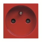 ABB - Presa di corrente Schuko francese con pin di terra - 2M - Rosso N2287 RJ - Presa di corrente Schuko francese. Z1115RJ