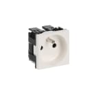 ABB - Presa di corrente Schuko francese con messa a terra a vite senza viti - 2M - Bianco N2287.6 BL