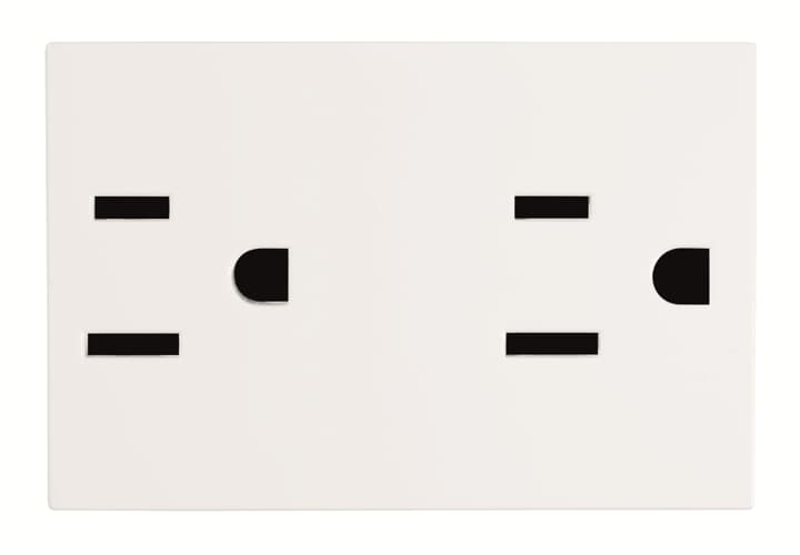 ABB - Presa di corrente americana doppia NEMA 5-15R, 3M, bianca N2328 BL.