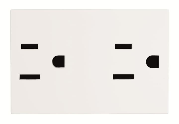 ABB - Presa di corrente americana doppia NEMA 5-15R, 3M, bianca N2328 BL. Z1118BL