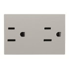 ABB - Presa di corrente americana doppia NEMA 5-15R, 3M, argento N2328 PL.