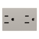 ABB - Presa di corrente americana doppia NEMA 5-15R, 3M, argento N2328 PL. Z1118PL