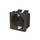 ABB - Presa di corrente Schuko a morsetto senza viti - 2M - Antracite N2288.6 AN - Presa di corrente Schuko DE. Z1119AN