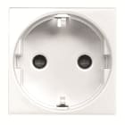 ABB - Presa di corrente Schuko a morsetto senza viti - 2M - Bianco N2288.6 BL - Schuko DE.