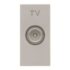 ABB - TV terminal outlet M-type - 1M - Silver N2150.7 PL - PRESA TERMINALE MASCHIO.