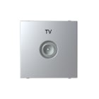 ABB - Presa TV terminale maschio M-type - 2M - Silver N2250.7 PL Z1132PL